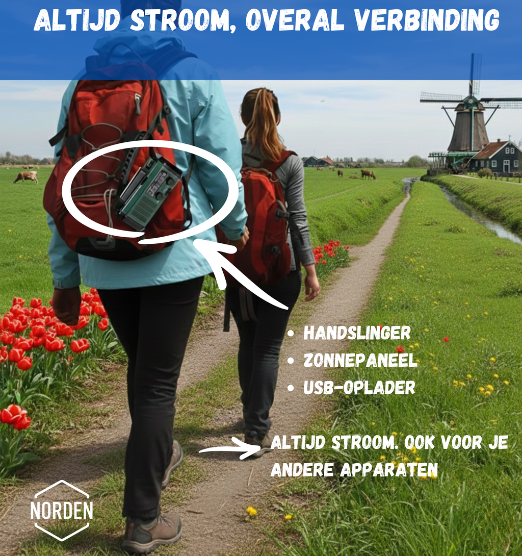 Noodradio buiten
